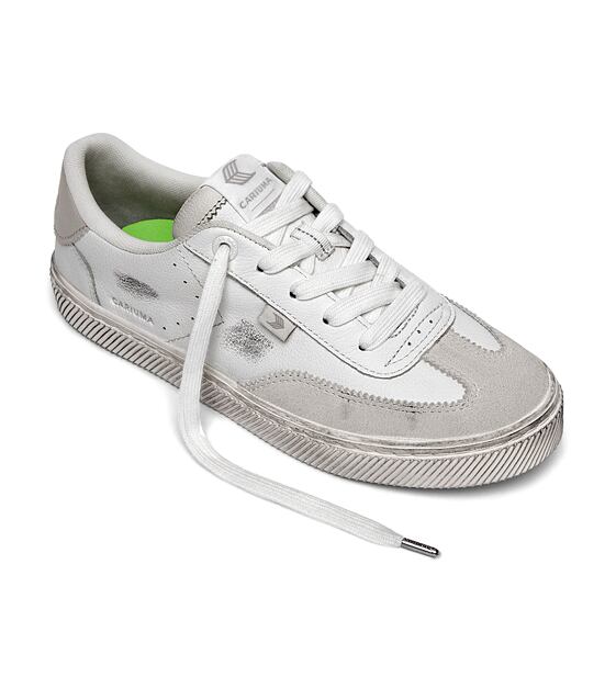 Dámské volnočasové boty Cariuma TOCA Vintage Warm White Diamond Leather and Suede Sneaker