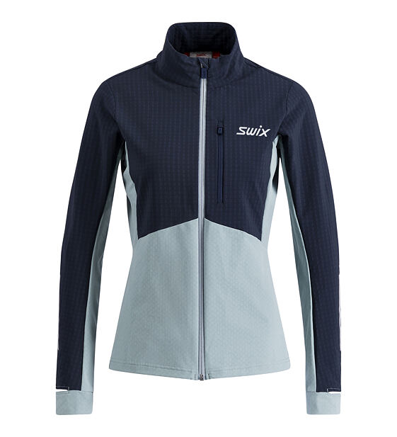 Dámská funkční mikina Swix Pace Hybrid Full Zip Midlayer W