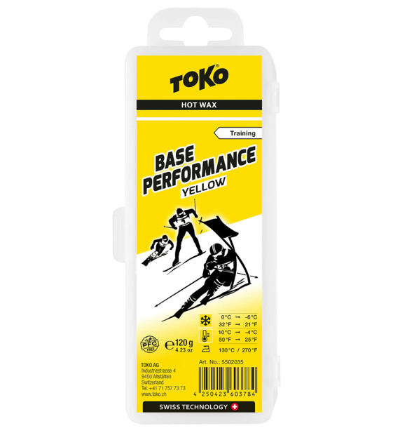 Csőszó wax Toko Base Performance Yellow 120g