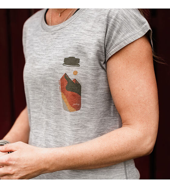 Dámské triko Lundhags Fulu Merino Bottle T-Shirt W