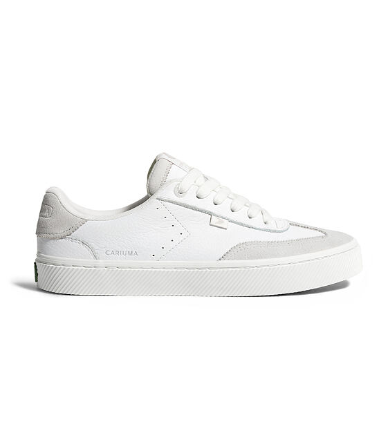 Dámské volnočasové boty Cariuma TOCA White Premium Leather Smoke White Suede Sneaker
