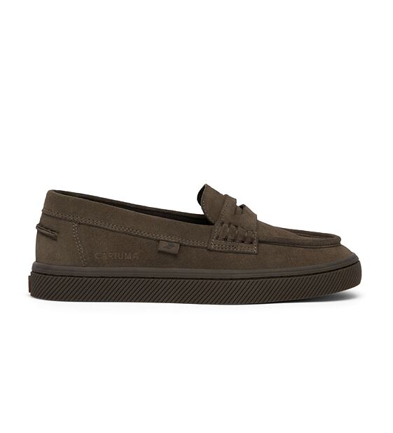 Dámské volnočasové boty Cariuma CAJU Loafer Teak Brown Suede