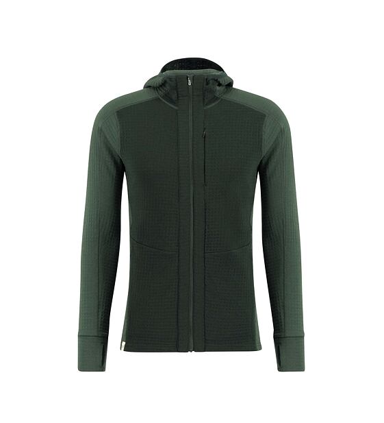 Pánská merino mikina Ulvang Peak Field Hooded Full Zip Midlayer