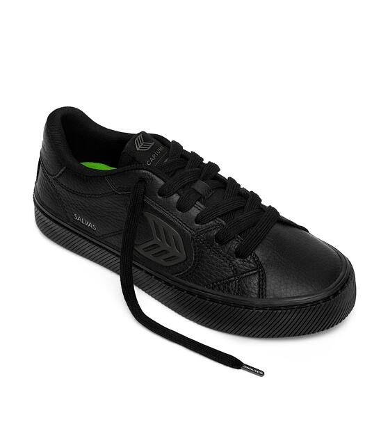 Pánské volnočasové boty Cariuma SALVAS All Black Premium Leather Sneaker