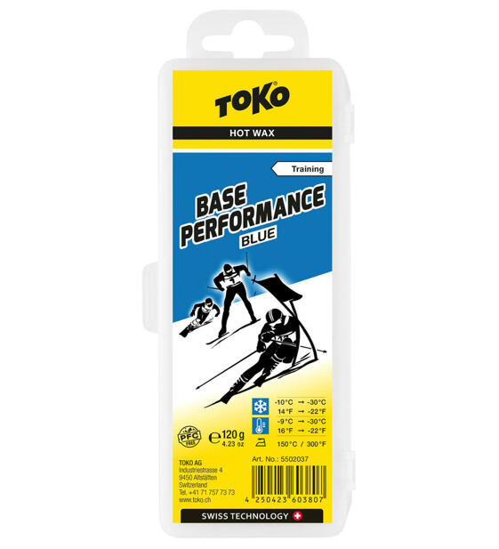 Csőszó wax Toko Base Performance Blue 120g