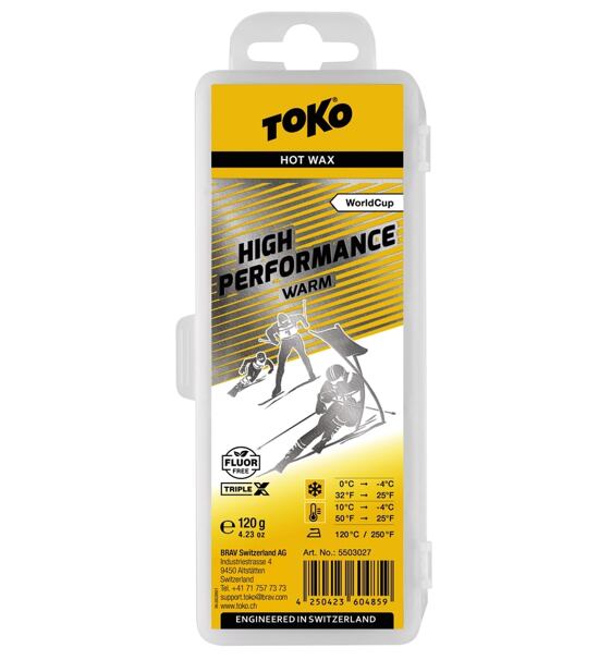 Csőszó wax Toko High Performance Warm 120g