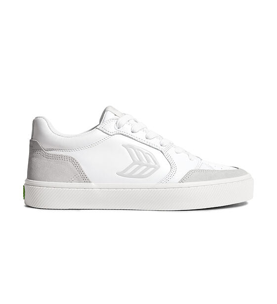 Dámské volnočasové boty Cariuma VALLELY White Leather Vintage White Suede Ice Logo Sneaker
