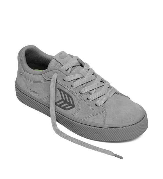 Pánské volnočasové boty Cariuma SALVAS All Light Grey Suede Sneaker