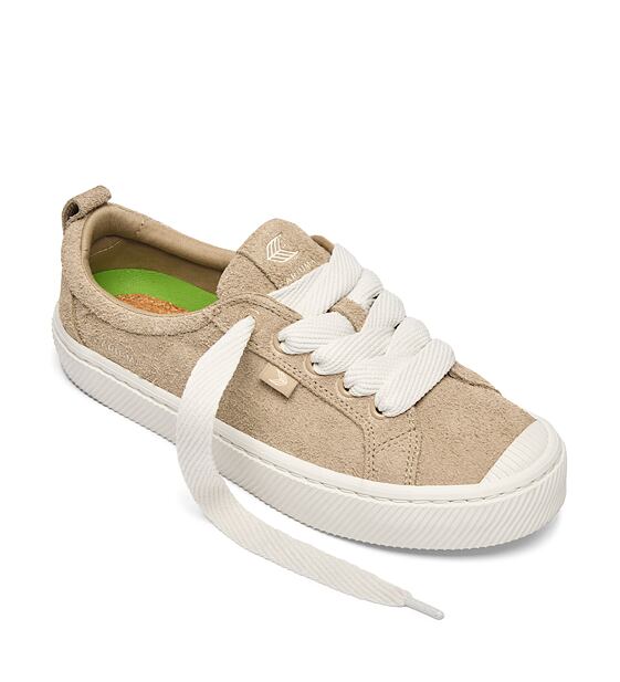 Dámské volnočasové boty Cariuma OCA Hairy Suede Desert Taupe