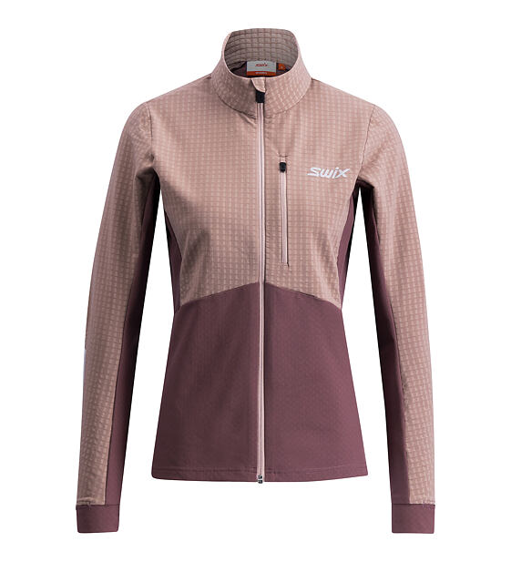 Dámská funkční mikina Swix Pace Hybrid Full Zip Midlayer W