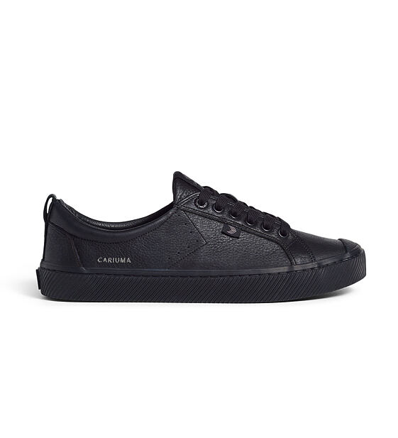 Dámské volnočasové boty Cariuma OCA Low All Black Premium Leather Sneaker