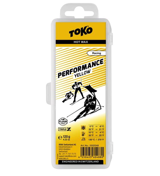 Skluzný vosk Toko Performance yellow 120g