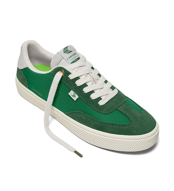Dámské volnočasové boty Cariuma TOCA Abundant Green Suede Green Nylon Sneaker