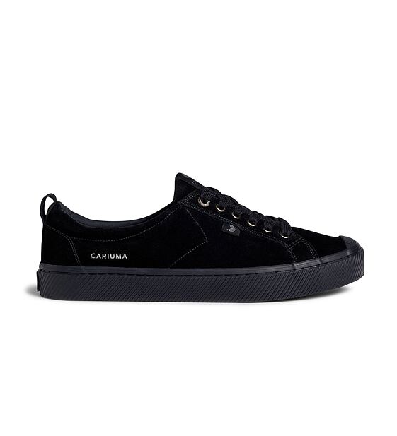 Dámské volnočasové boty Cariuma OCA Low All Black Suede Sneaker