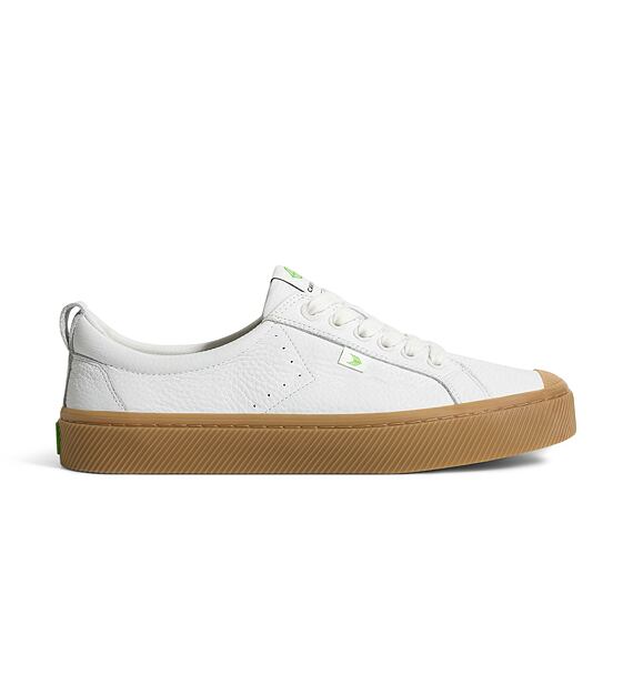 Dámské volnočasové boty Cariuma OCA Low Gum White Premium Leather Sneaker
