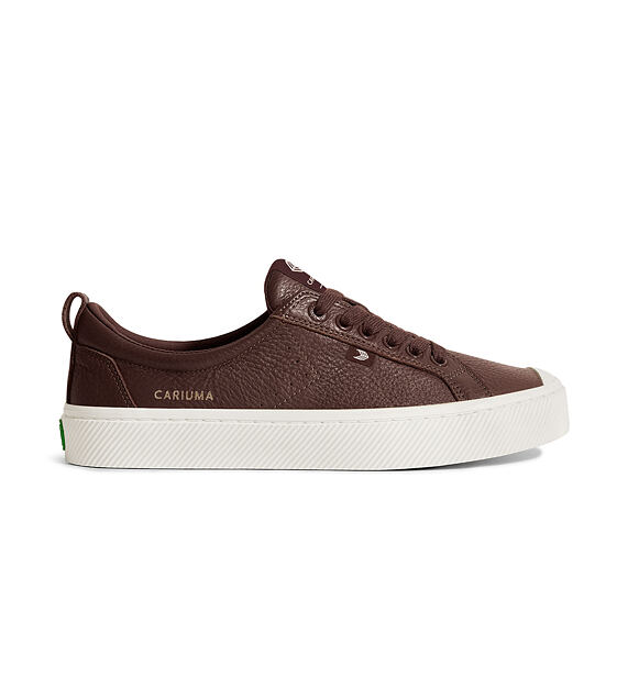 Dámské volnočasové boty Cariuma OCA Low Brown Premium Leather Sneaker