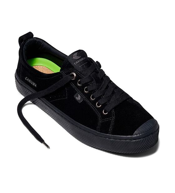 Dámské volnočasové boty Cariuma OCA Low All Black Suede Sneaker