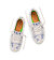 Dámské volnočasové boty Cariuma OCA Low White Spectrum Blue Parrot Print Canvas Sneaker