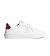 Pánské volnočasové boty Cariuma SALVAS White Premium Leather Ice Logo Metallic Red Sneaker