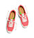 Dámské volnočasové boty Cariuma OCA Low Watermelon Canvas White Polka Dots Sneaker